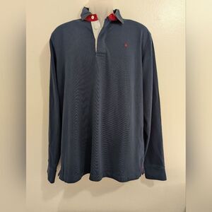 Serge Blanco Rugby Polo Blokecore Sporty Athleisure Preppy Academia Shirt L
